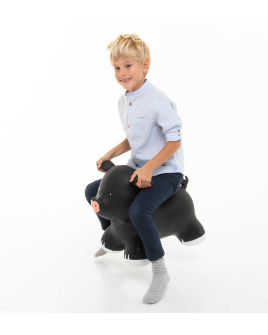 JUMPY Φουσκωτά ζωάκια. Γουρουνάκι (μαύρο)