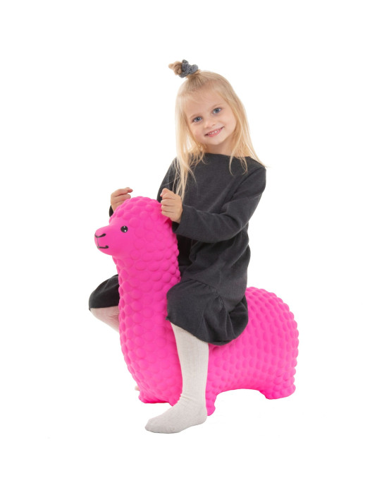 JUMPY. Φουσκωτά ζωάκια Αλπακά (ροζ)