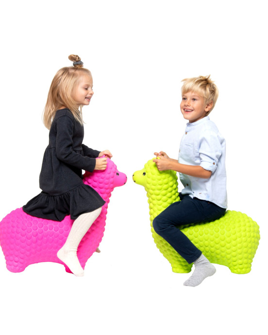 JUMPY. Φουσκωτά ζωάκια Αλπακά (ροζ)