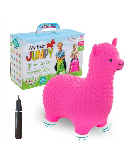 JUMPY. Φουσκωτά ζωάκια Αλπακά (ροζ)