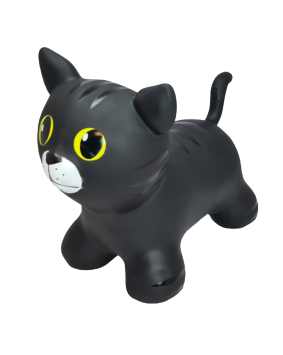 JUMPY Φουσκωτά ζωάκια. Γάτα (μαύρο)