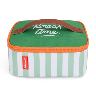 HELLO HOSSY. Τσάντα μεταφοράς φαγητού Green Stripes