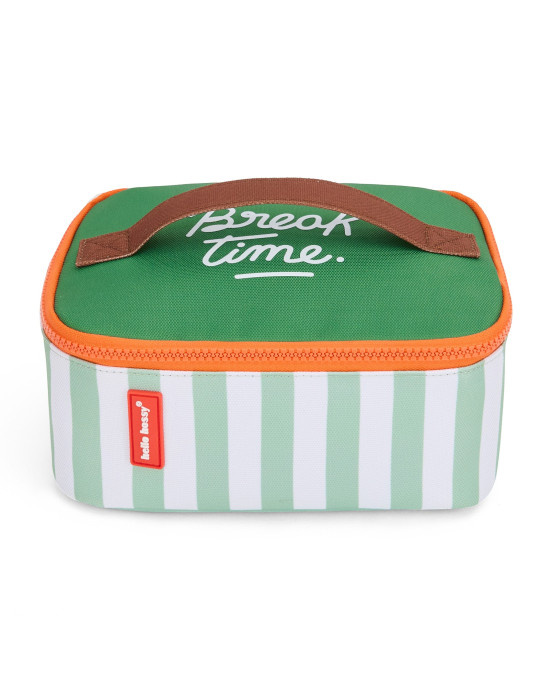 HELLO HOSSY. Τσάντα μεταφοράς φαγητού Green Stripes