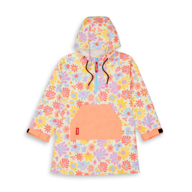 HELLO HOSSY. Αδιάβροχο πόντσο Retro Flowers - 2-3 ετών