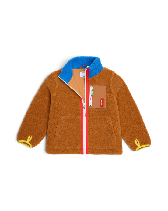 HELLO HOSSY. Παιδικό μπουφάν fleece Blue Camel