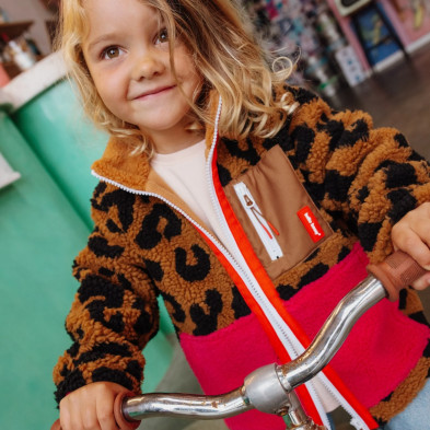 HELLO HOSSY. Παιδικό μπουφάν fleece Leopard