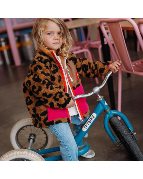 HELLO HOSSY. Παιδικό μπουφάν fleece Leopard