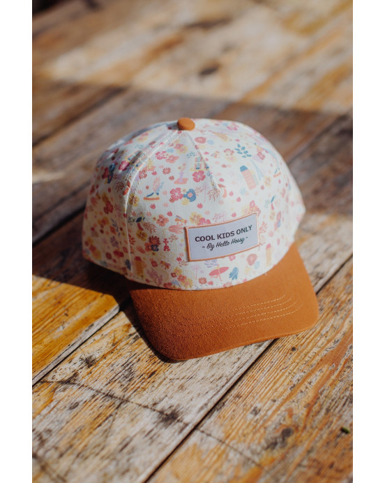 HELLO HOSSY. Καπέλο τζόκευ παιδικό Dried Flowers - 6+ ετών