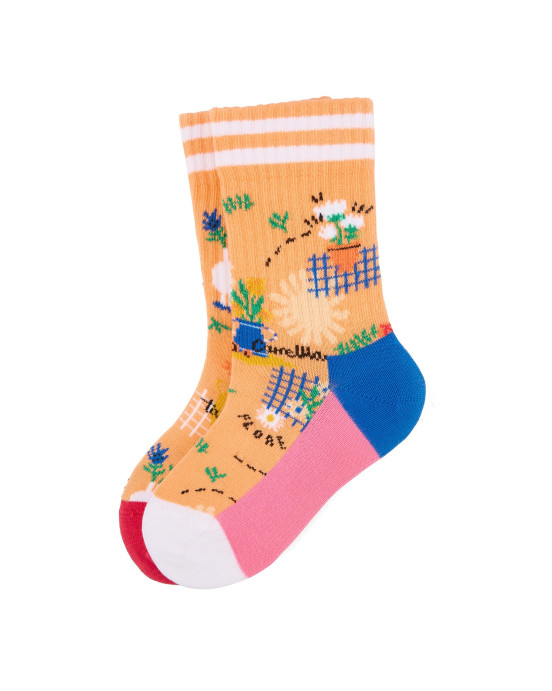 HELLO HOSSY. Σετ 3 ζευγάρια κάλτσες Wildflowers - 1-2 ετών