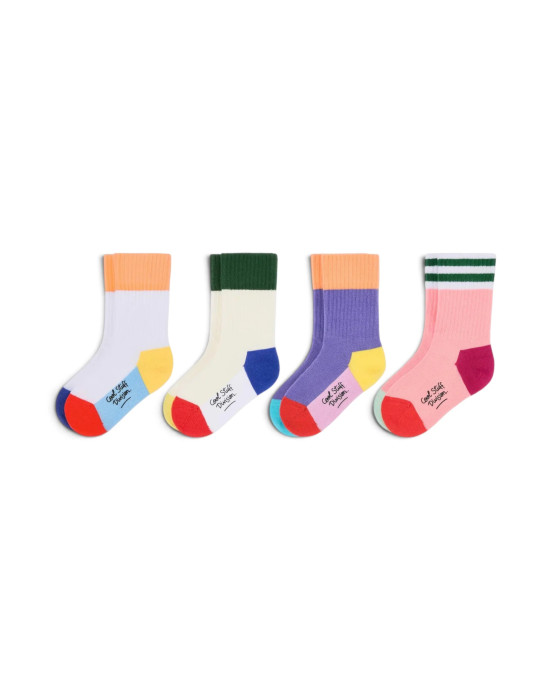 HELLO HOSSY. Σετ 4 ζευγάρια κάλτσες Mini Color Pop