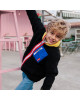 HELLO HOSSY. Παιδικό μπουφάν fleece Midnight Lemon