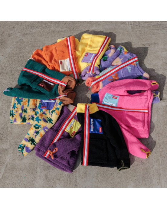 HELLO HOSSY. Παιδικό μπουφάν fleece Midnight Lemon