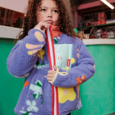 HELLO HOSSY. Παιδικό μπουφάν fleece Floral