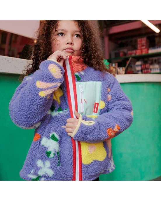 HELLO HOSSY. Παιδικό μπουφάν fleece Floral