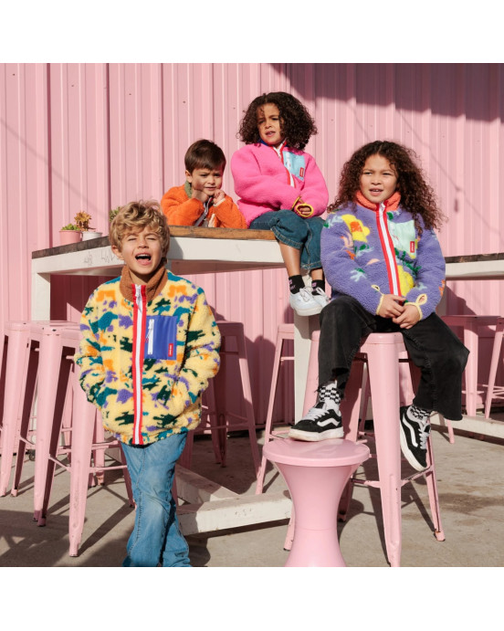 HELLO HOSSY. Παιδικό μπουφάν fleece Floral