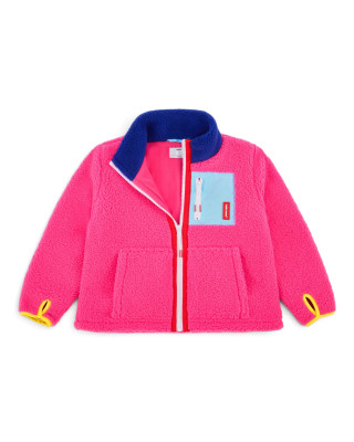 HELLO HOSSY. Παιδικό μπουφάν fleece Fuchsia