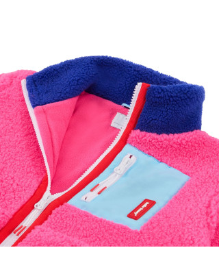 HELLO HOSSY. Παιδικό μπουφάν fleece Fuchsia