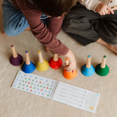 Juegaconmigo. Μουσικά κουδουνάκια Dingdangdong Handle με 8 νότες