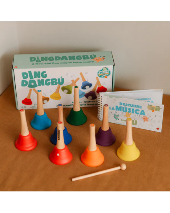 Juegaconmigo. Μουσικά κουδουνάκια Dingdangdong Handle με 8 νότες