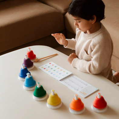 Juegaconmigo. Μουσικά κουδουνάκια Dingdangdong Push με 8 νότες