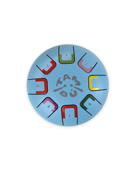 Juegaconmigo. Μεταλλόφωνο Baby Tambu με 8 νότες (Γαλάζιο)