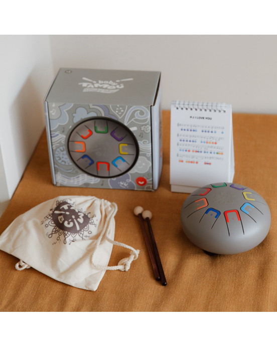 Juegaconmigo. Μεταλλόφωνο Baby Tambu με 8 νότες (Γκρι)