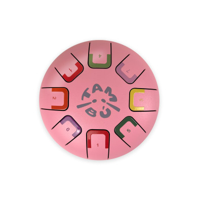 Juegaconmigo. Μεταλλόφωνο Baby Tambu με 8 νότες (Ροζ)