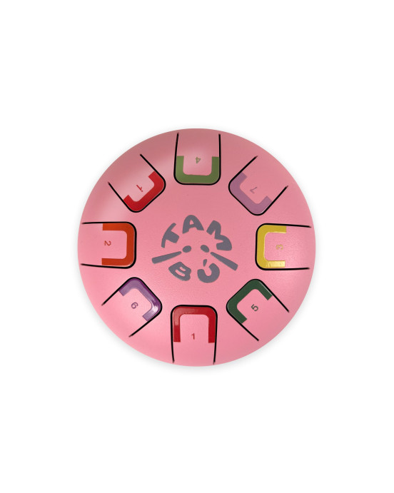 Juegaconmigo. Μεταλλόφωνο Baby Tambu με 8 νότες (Ροζ)