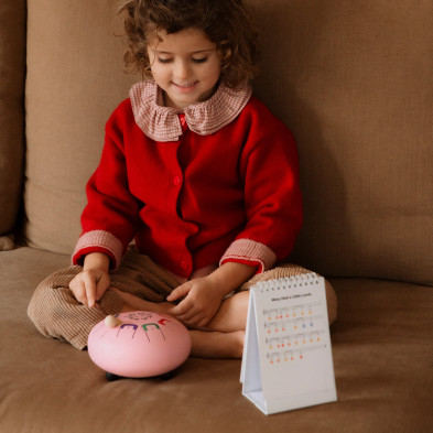 Juegaconmigo. Μεταλλόφωνο Baby Tambu με 8 νότες (Ροζ)