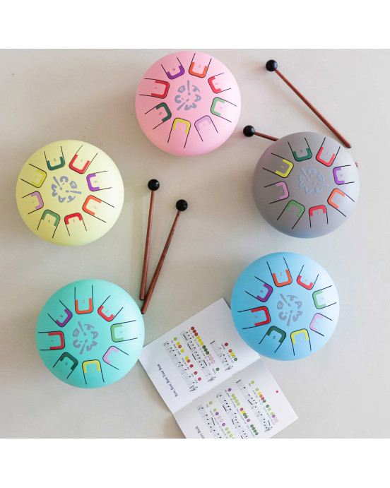 Juegaconmigo. Μεταλλόφωνο Baby Tambu με 8 νότες (Ροζ)