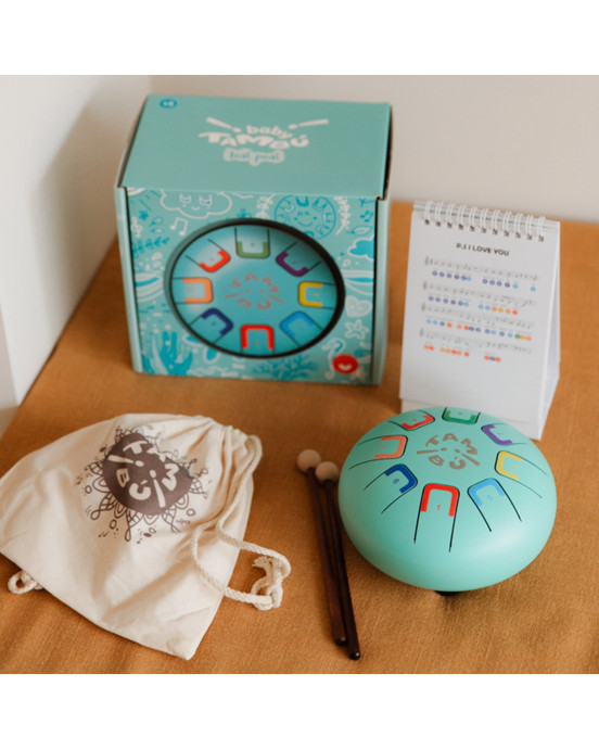 Juegaconmigo. Μεταλλόφωνο Baby Tambu με 8 νότες (Τιρκουάζ)