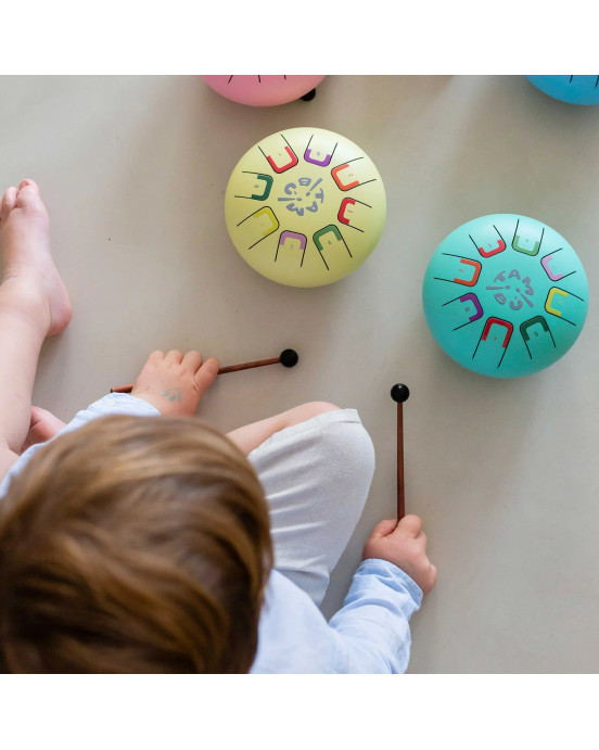 Juegaconmigo. Μεταλλόφωνο Baby Tambu με 8 νότες (Κίτρινο)