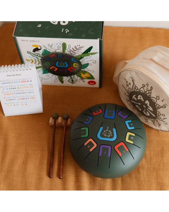Juegaconmigo. Μεταλλόφωνο Tambu με 11 νότες (Jungle Green)