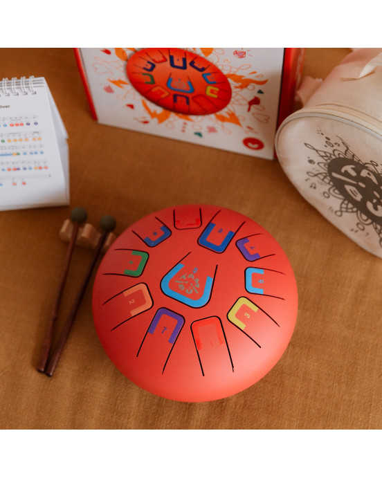 Juegaconmigo. Μεταλλόφωνο Tambu με 11 νότες (Matt Red)