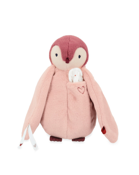 COMPLICES. Υφασμάτινο Πιγκουινάκι με πανάκι παρηγοριάς Ροζ