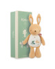 PETITES CHANSONS. Υφασμάτινο κουνελάκι με ήχο σε κουτί δώρου