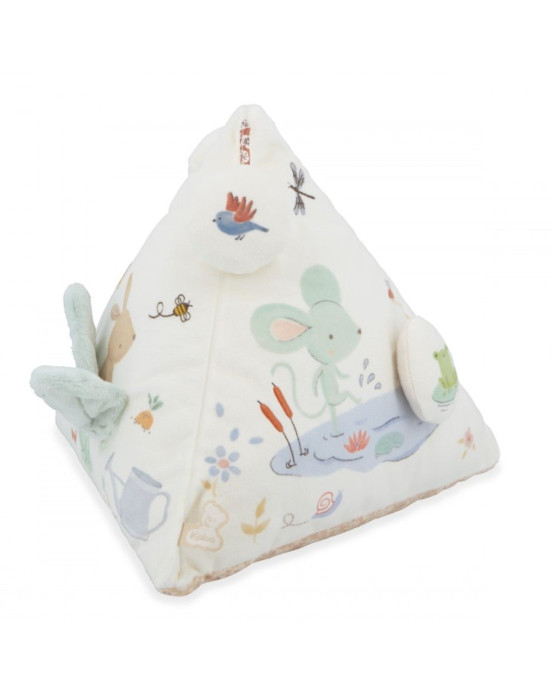 PETITES CHANSONS. Υφασμάτινη πυραμίδα δραστηριοτήτων με ήχο