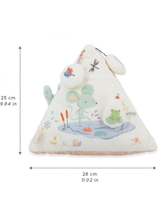 PETITES CHANSONS. Υφασμάτινη πυραμίδα δραστηριοτήτων με ήχο