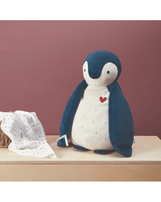 COMPLICES. Λούτρινο Πιγκουινάκι με πανάκι αγκαλιάς 50εκ.