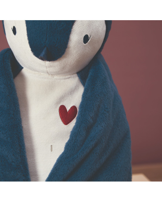 COMPLICES. Λούτρινο Πιγκουινάκι με πανάκι αγκαλιάς 50εκ.