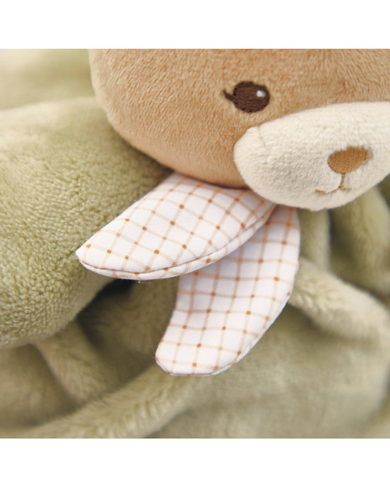 INTEMPOREL. Μαλακό αρκουδάκι Patapouf - Πράσινο 17εκ.