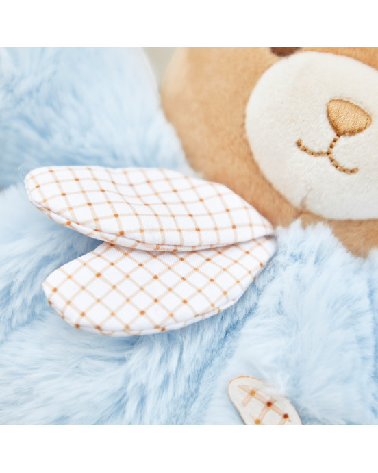 INTEMPOREL. Μαλακό αρκουδάκι Patapouf - Γαλάζιο 17εκ.