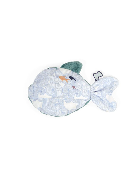 PETIT CALME. Βρεφικό μαλακό παιχνίδι-θερμοφόρα ψαράκι