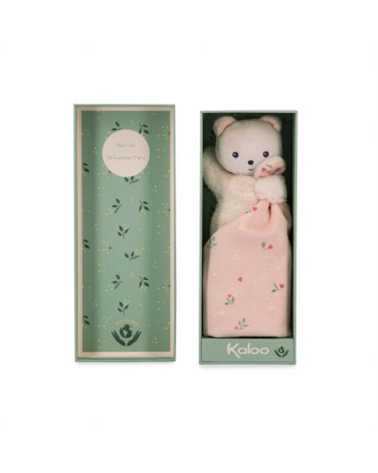 CARRE DOUCEUR. Υφασμάτινο ντουντού αρκουδάκι Leaves of Love 18εκ.