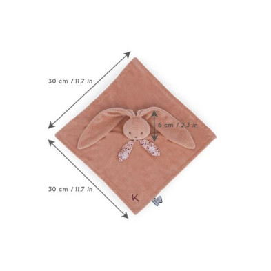 LAPINOO. Υφασμάτινο ντουντού κουνελάκι - Terracotta 30εκ.