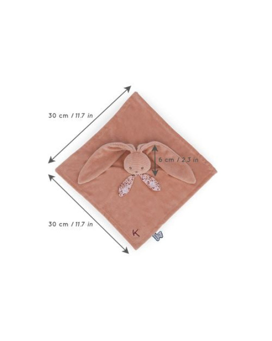 LAPINOO. Υφασμάτινο ντουντού κουνελάκι - Terracotta 30εκ.