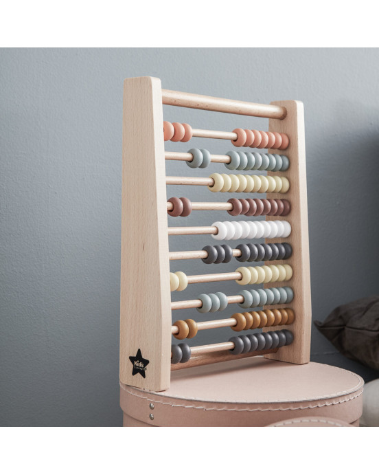 KIDS CONCEPT. Ξύλινο αριθμητήριο (φυσικό-πολύχρωμο)
