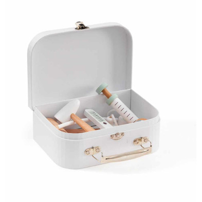 KIDS CONCEPT. Βαλιτσάκι γιατρού με ξύλινα όργανα (λευκό)