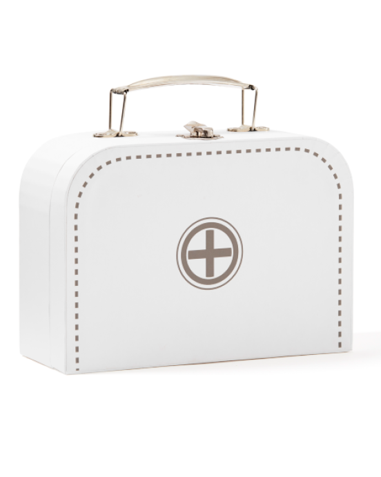 KIDS CONCEPT. Βαλιτσάκι γιατρού με ξύλινα όργανα (λευκό)