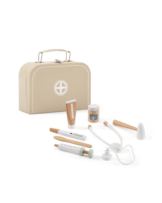 KIDS CONCEPT. Βαλιτσάκι γιατρού με ξύλινα όργανα (ώχρα)